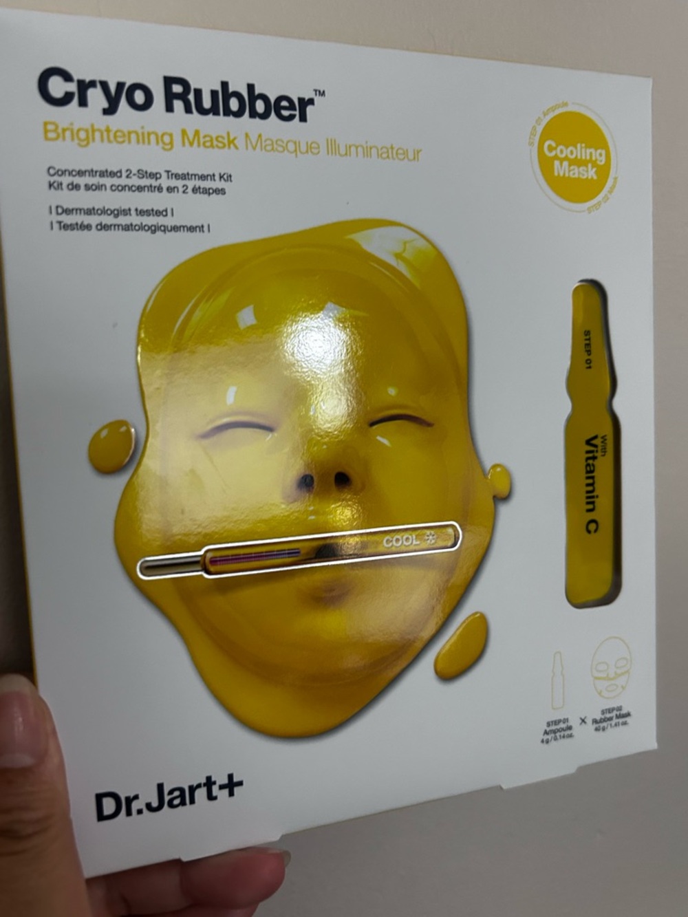 Dr.Jart+ Cryo Rubber Brightening Mask with Vitamin C — Yellow